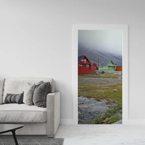 Urok Longyearbyen w pastelowych barwach