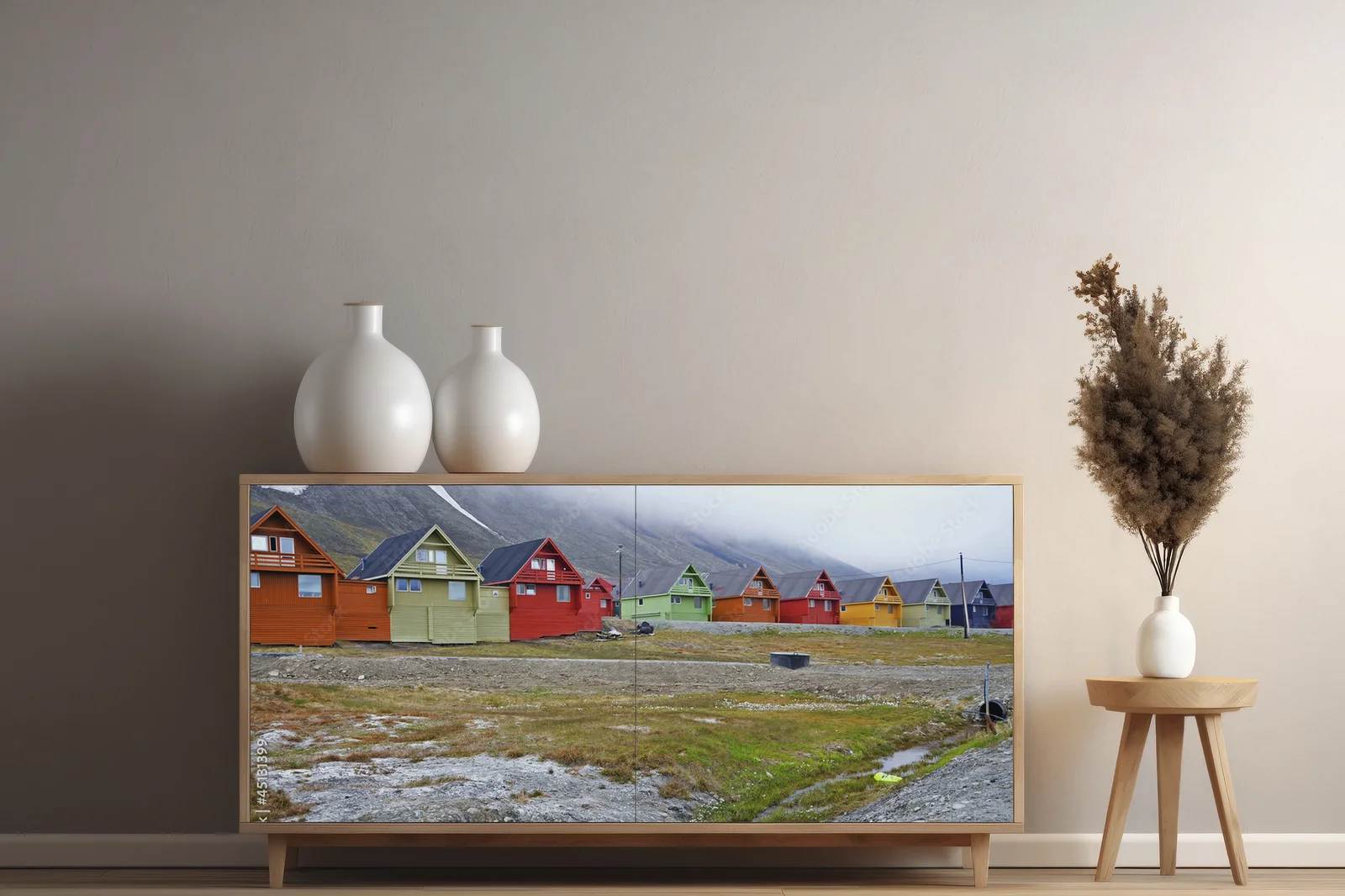 Urok Longyearbyen w pastelowych barwach