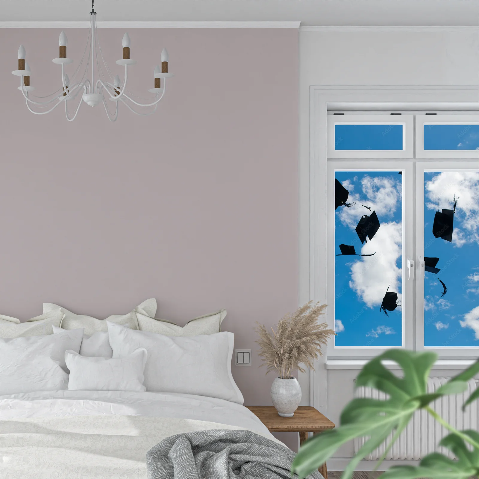Radosne świętowanie sukcesów w sky blue
