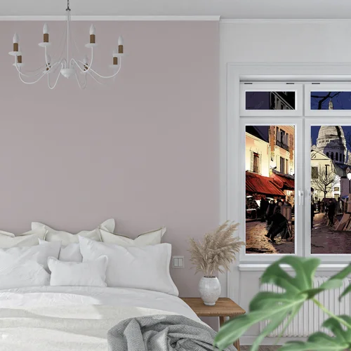 Zimowy urok Montmartre w kolorze nocy