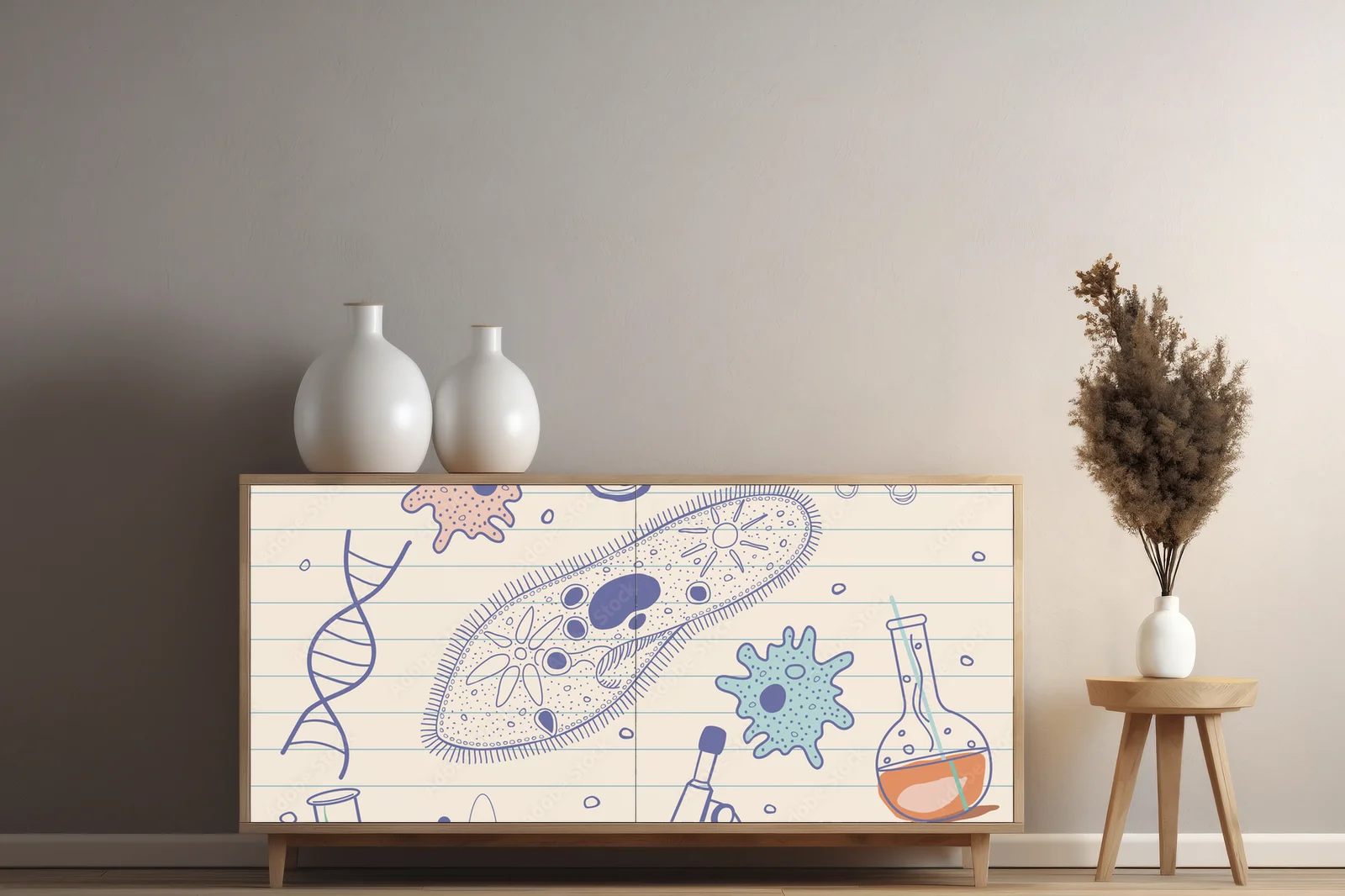 W vintage'owym stylu - biologiczne akcenty pastelowe