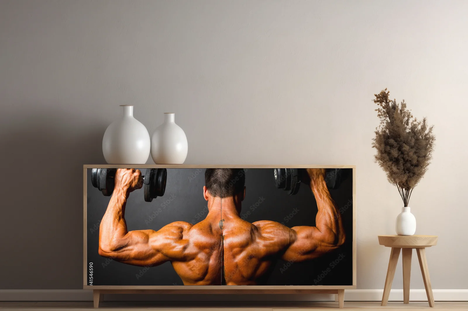 Moc i pasja w czerni: bodybuilding w perfekcji