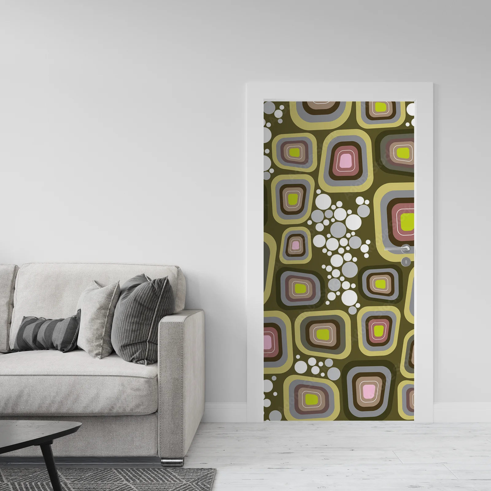 Retro klimat w purpurowych odcieniach i kształtach