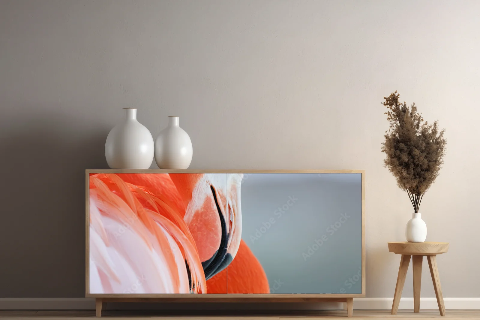 Eksplozja barw: Flamingo w pastelowym raju