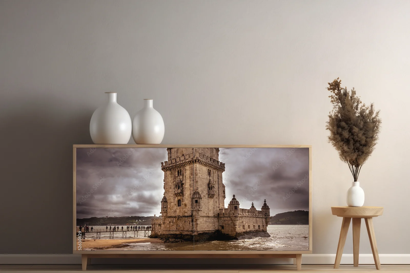 Zjawiskowa wieża Belem w czarnej elegancji