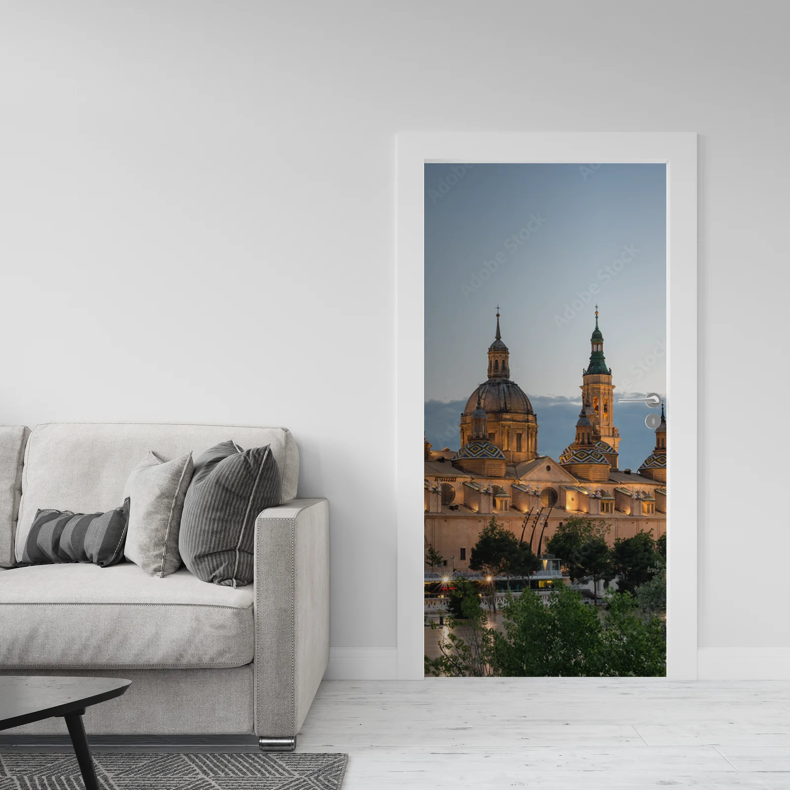 Panorama Bazyliki Pilar w stonowanych odcieniach