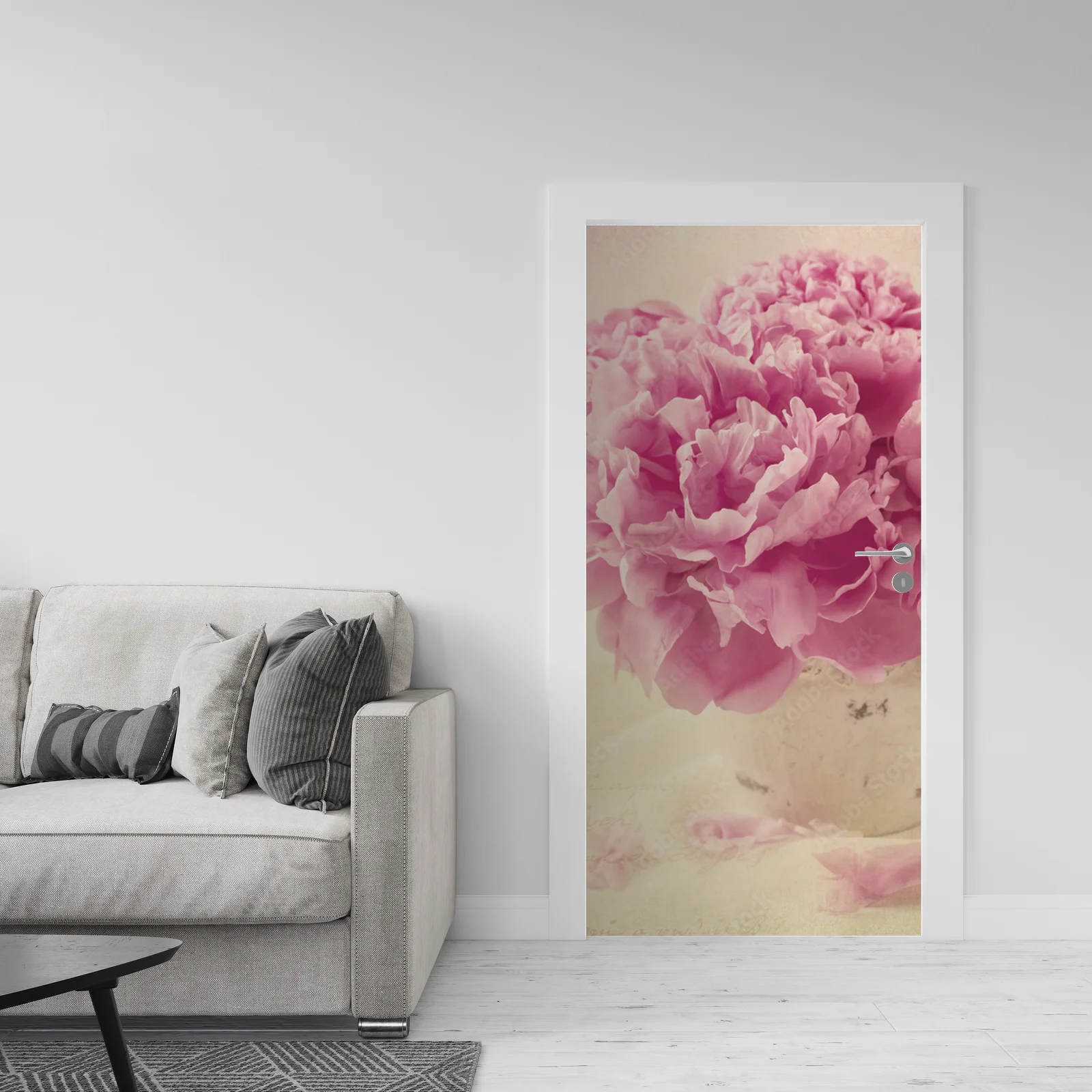 Peonie w pastelowym uścisku wiosny