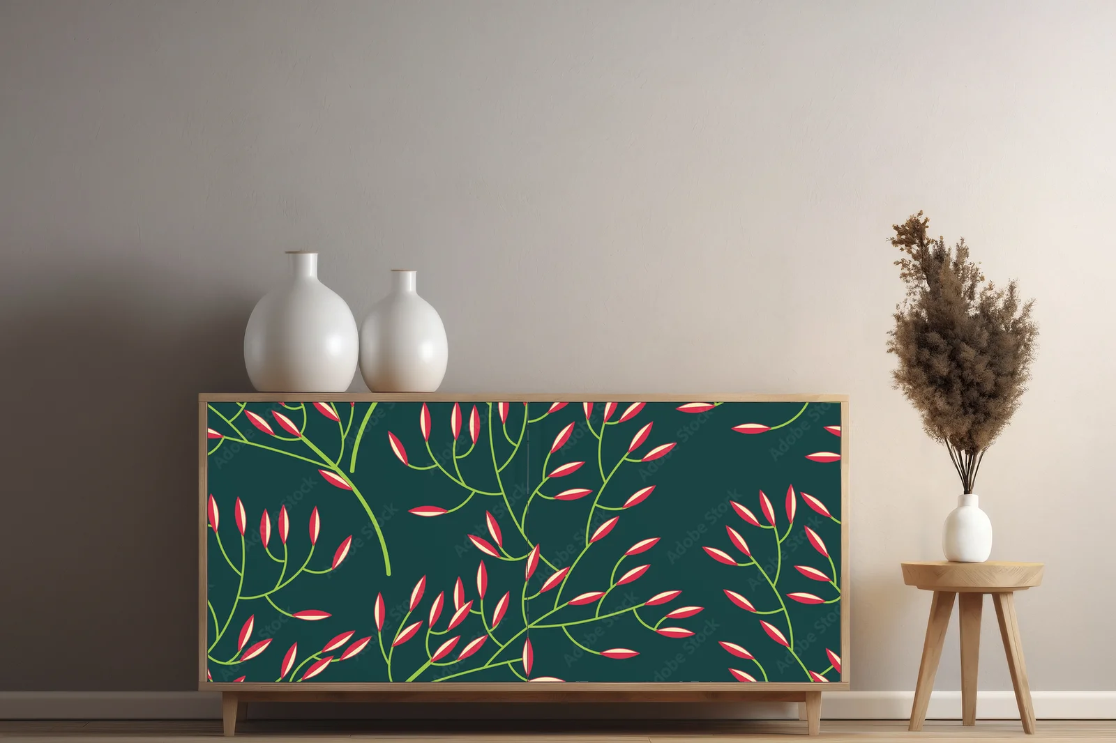 Floralna aranżacja w głębokich, leśnych barwach