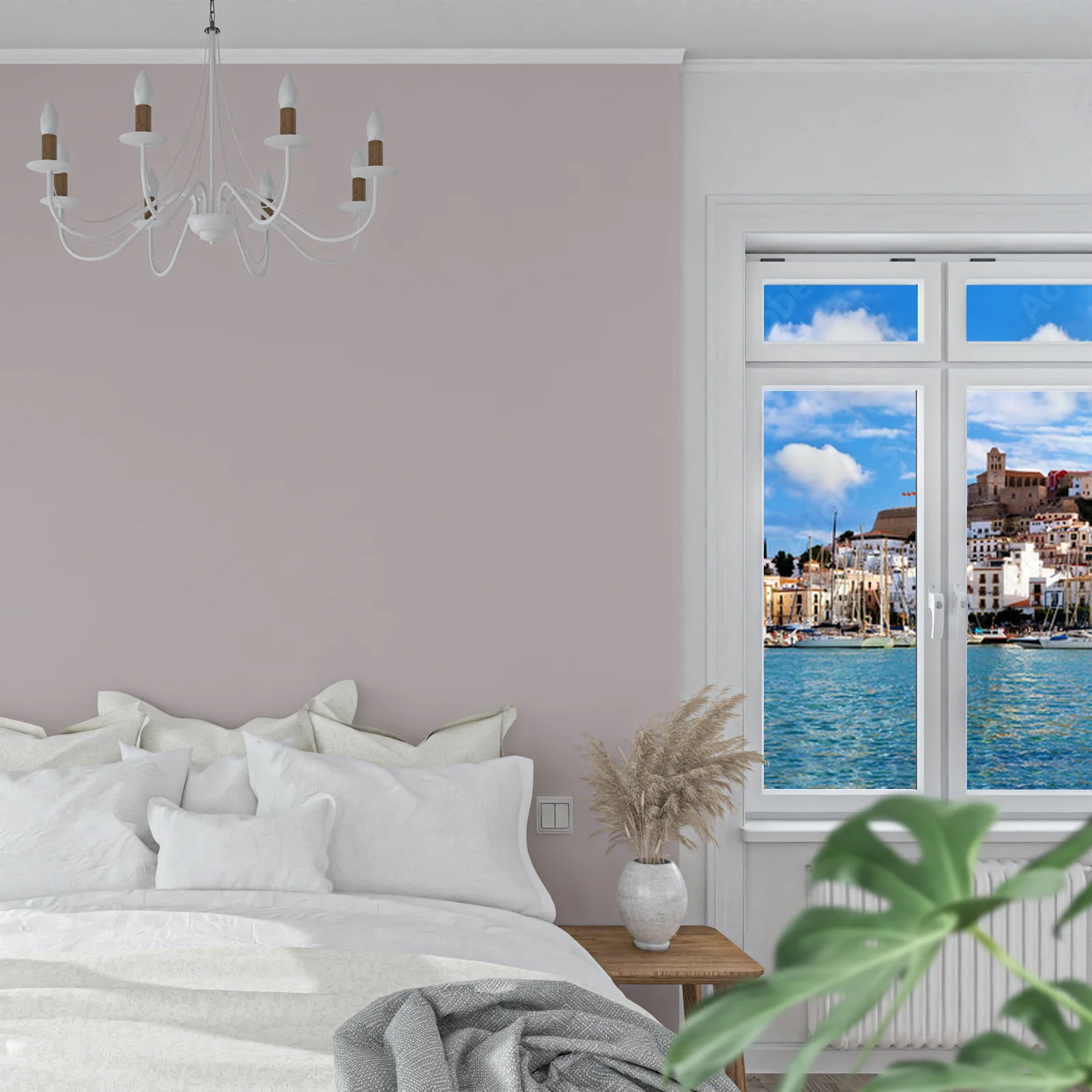 Malownicza panorama Ibizy w letnich odcieniach