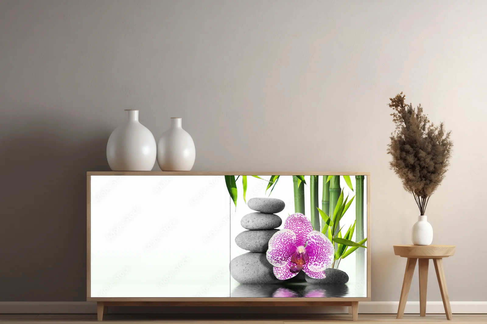 Zachwycająca kompozycja orchidei na wodzie