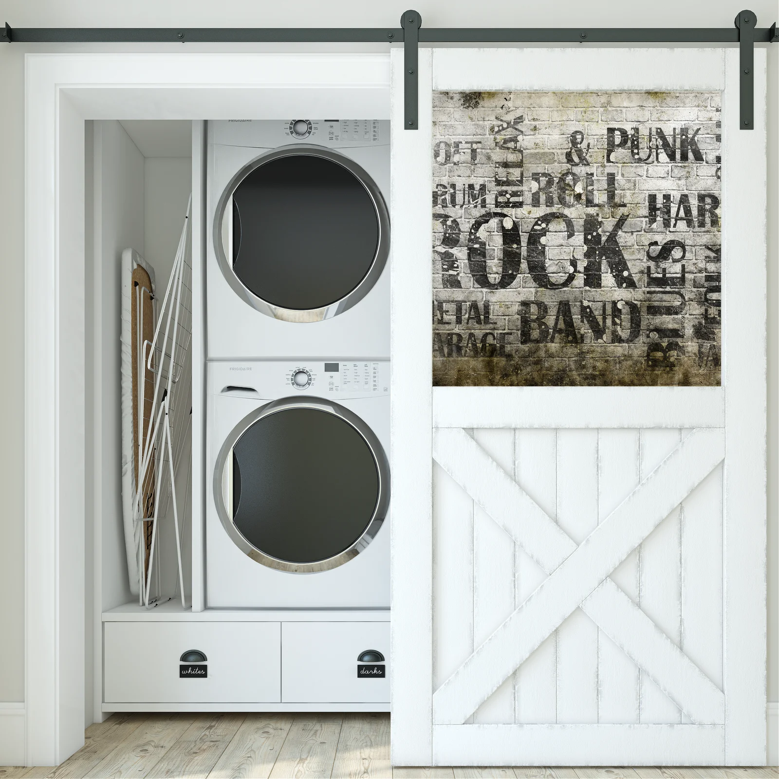 Grunge'owy plakat rockowej energii