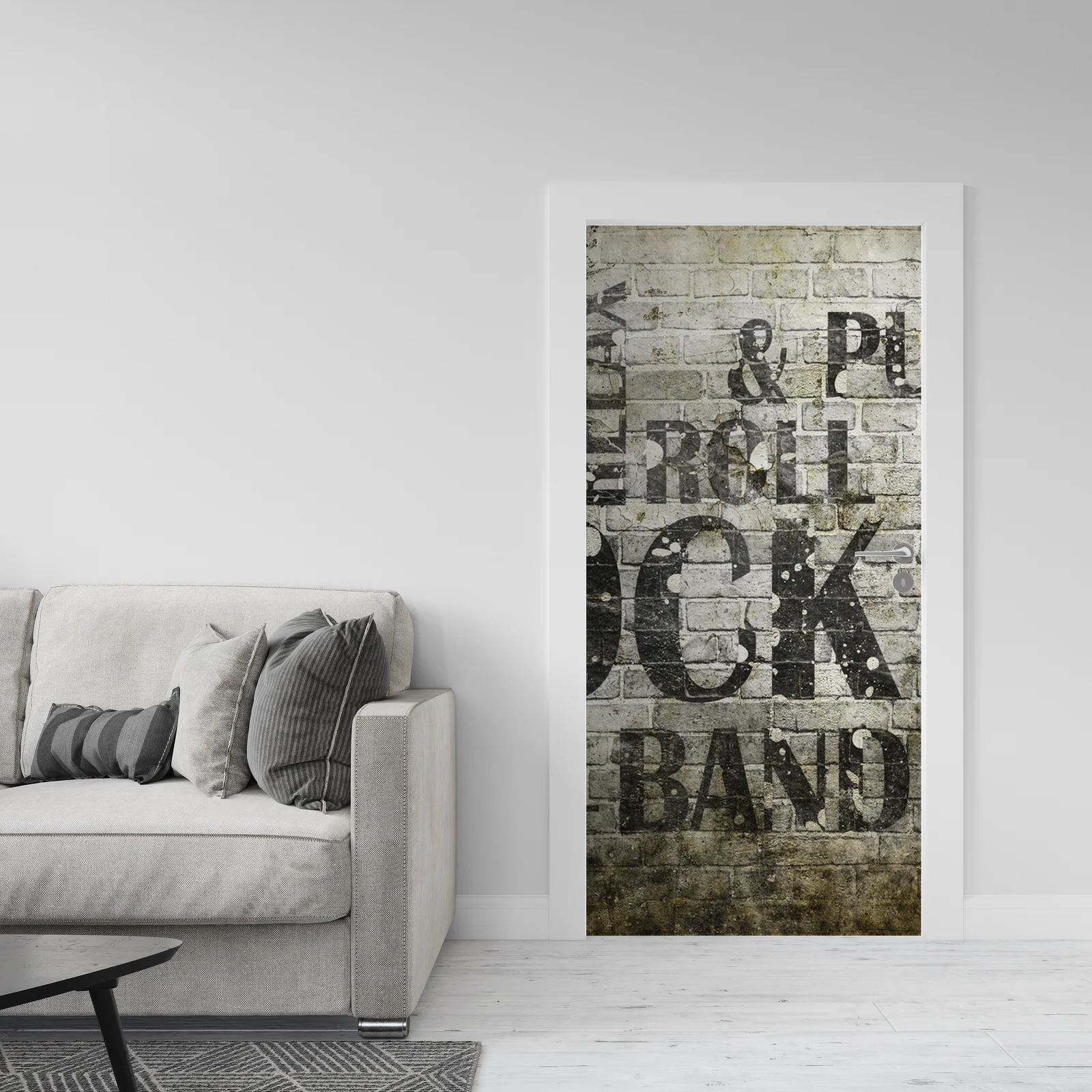 Grunge'owy plakat rockowej energii