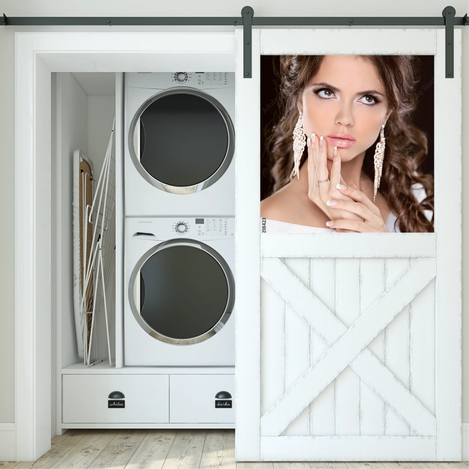 Blask piękna: Brązowowłosa modelka w glamour