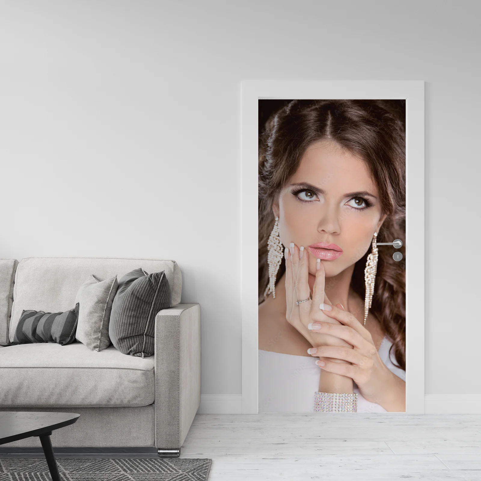 Blask piękna: Brązowowłosa modelka w glamour