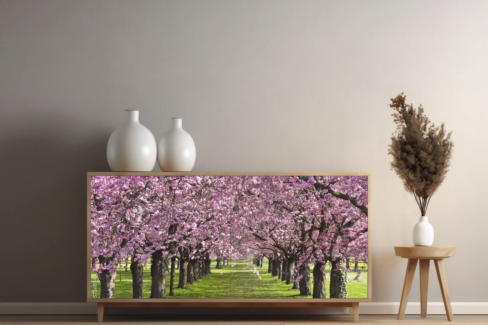 Romantyczne odcienie cherry blossom w głębokiej tonacji