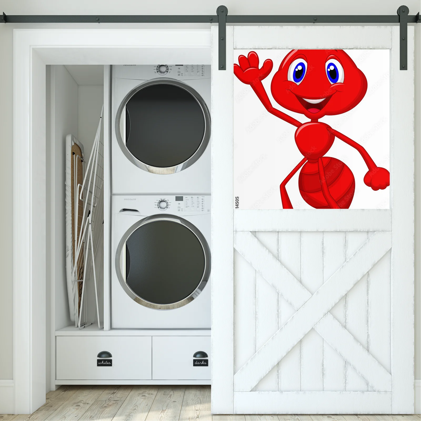 Urocza bajkowa mrówka w soczystych kolorach