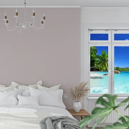 Rajski plażowy krajobraz wyspy Praslin