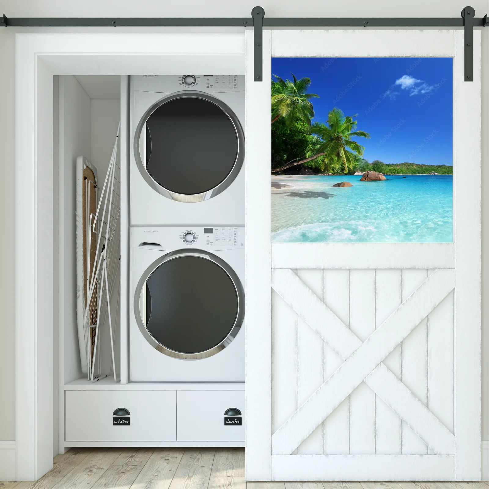 Rajski plażowy krajobraz wyspy Praslin