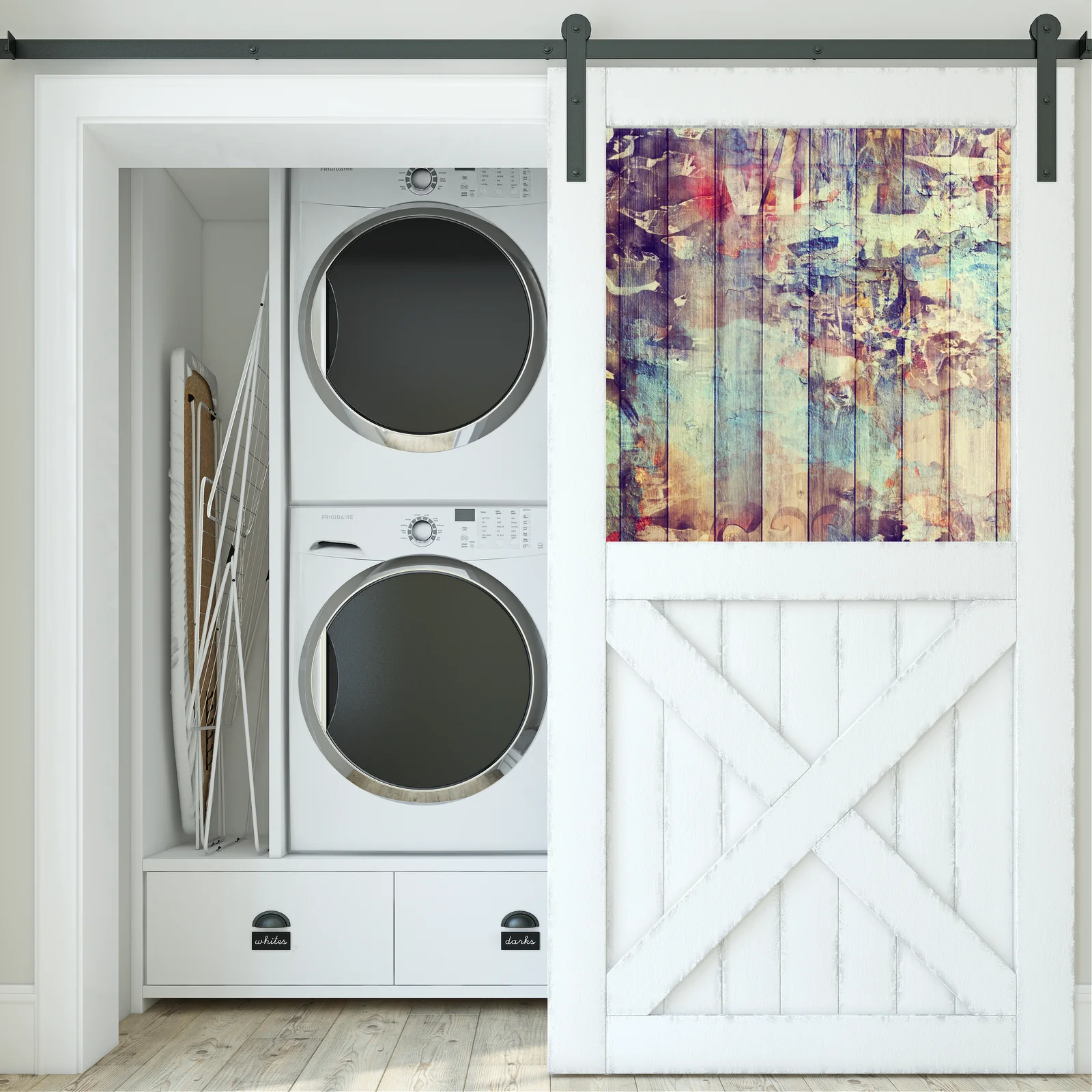 Urok vintage: drewniane akcenty w pastelowych tonach