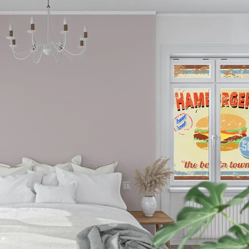 Nostalgiczny znak hamburgera w rustykalnym stylu