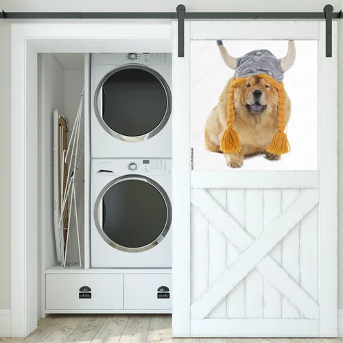 Wiking z chow chow - urok w białej scenerii