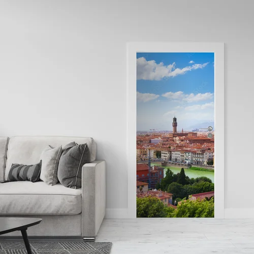 Zachwycająca panorama Florencji nad rzeką Arno