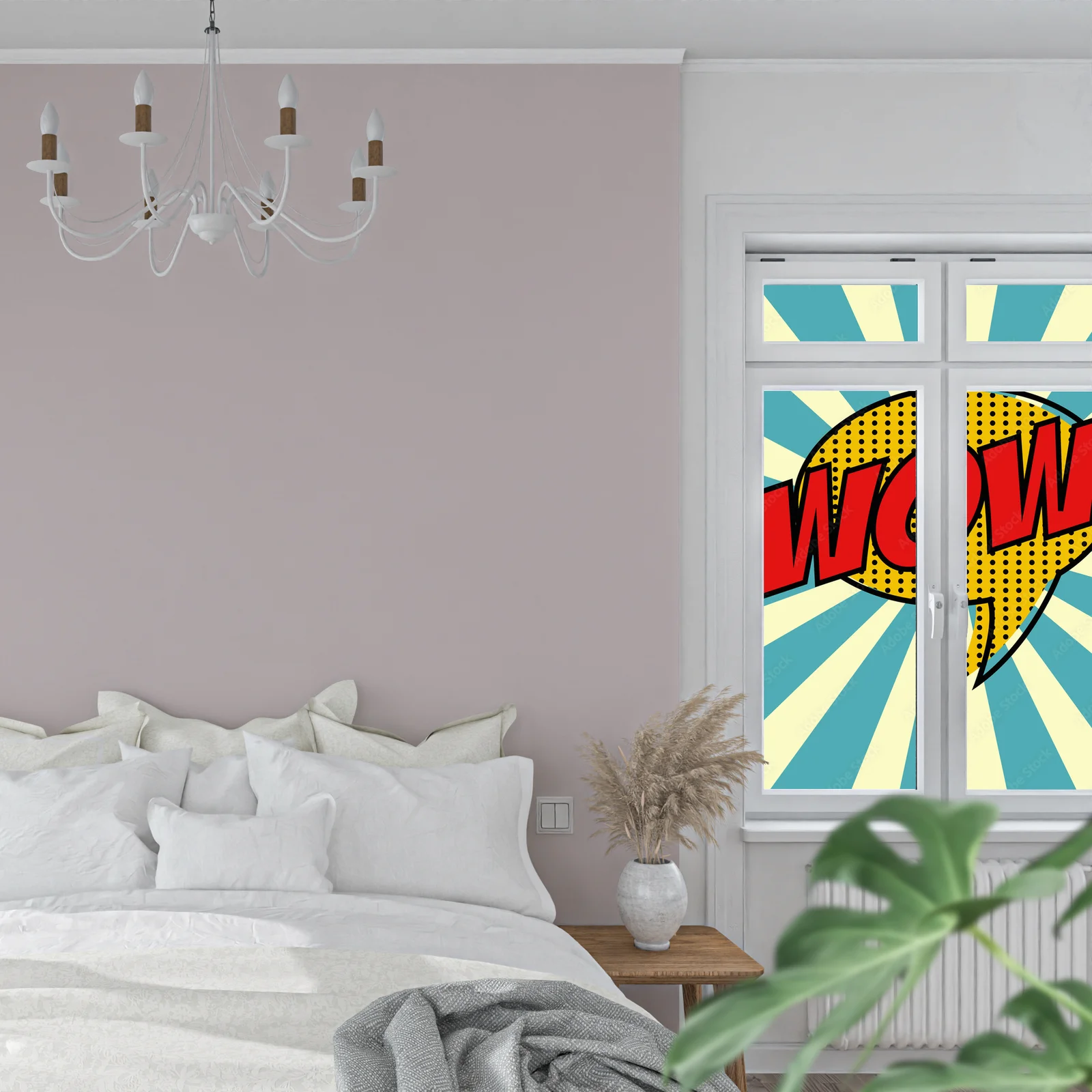 Ekspresyjny pop art w jasnych barwach energii