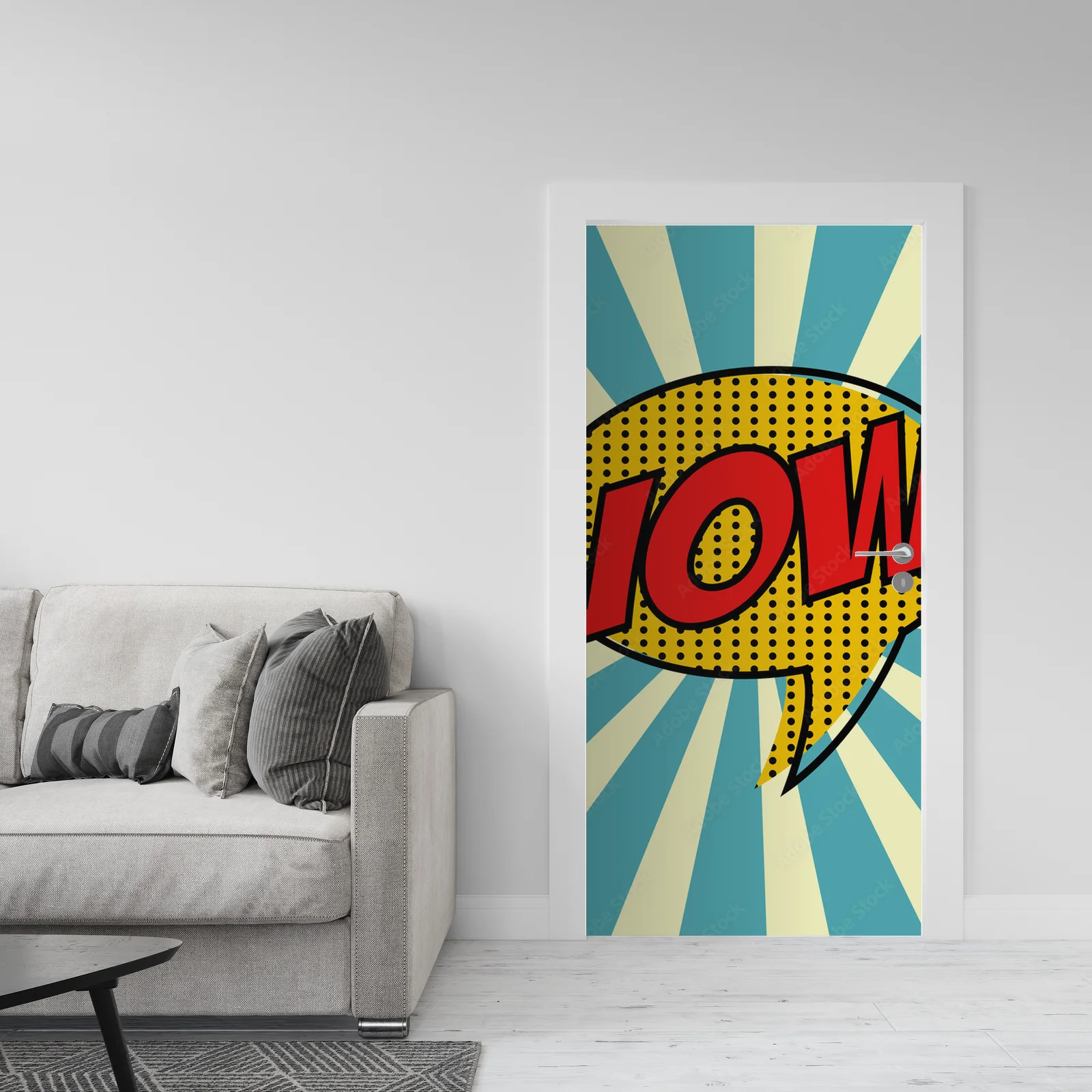 Ekspresyjny pop art w jasnych barwach energii