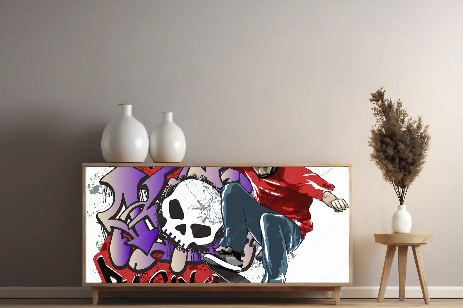 Dynamiczne skate'owe emocje w kolorach ulicy
