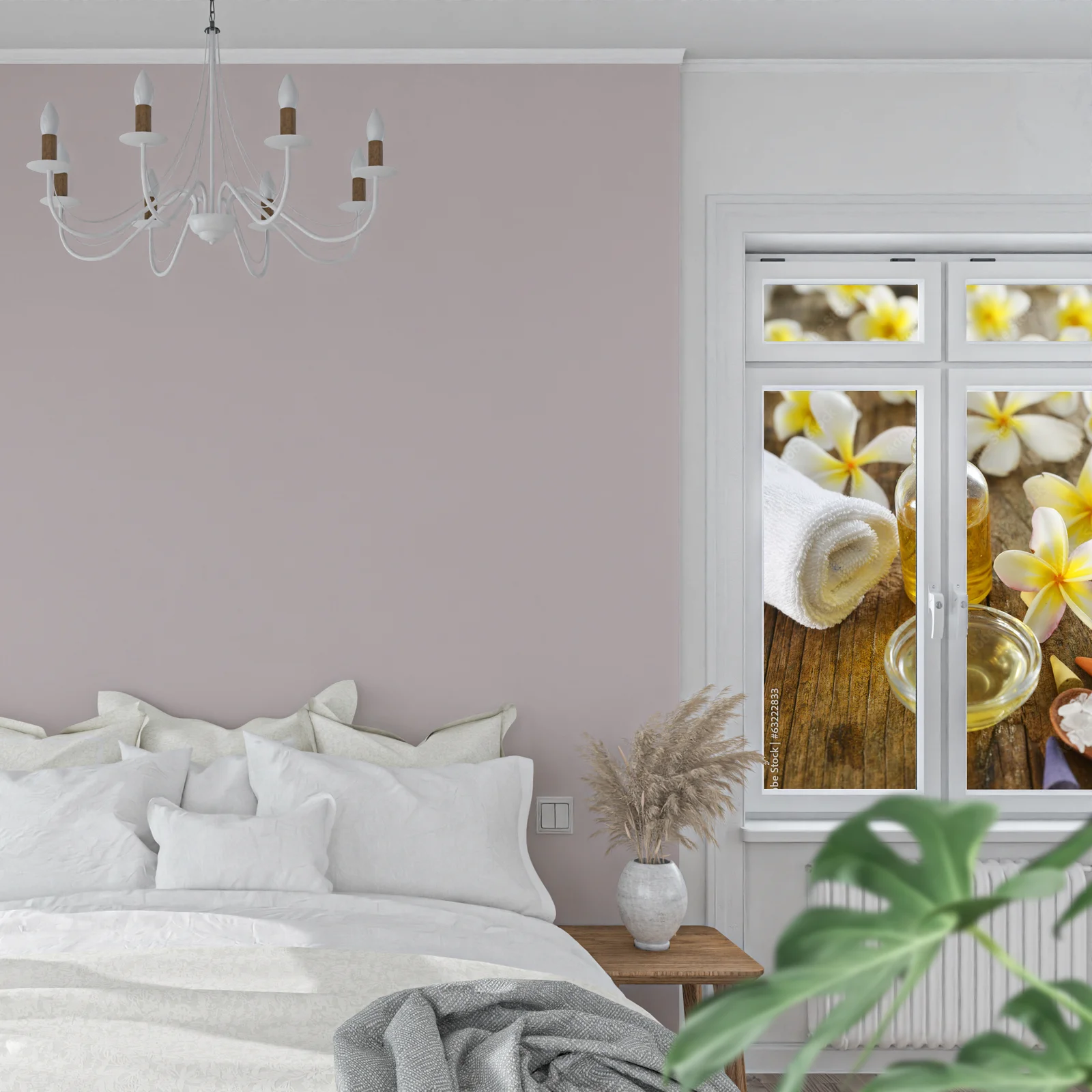 Tropikalna harmonia – frangipani w pastelowej scenerii