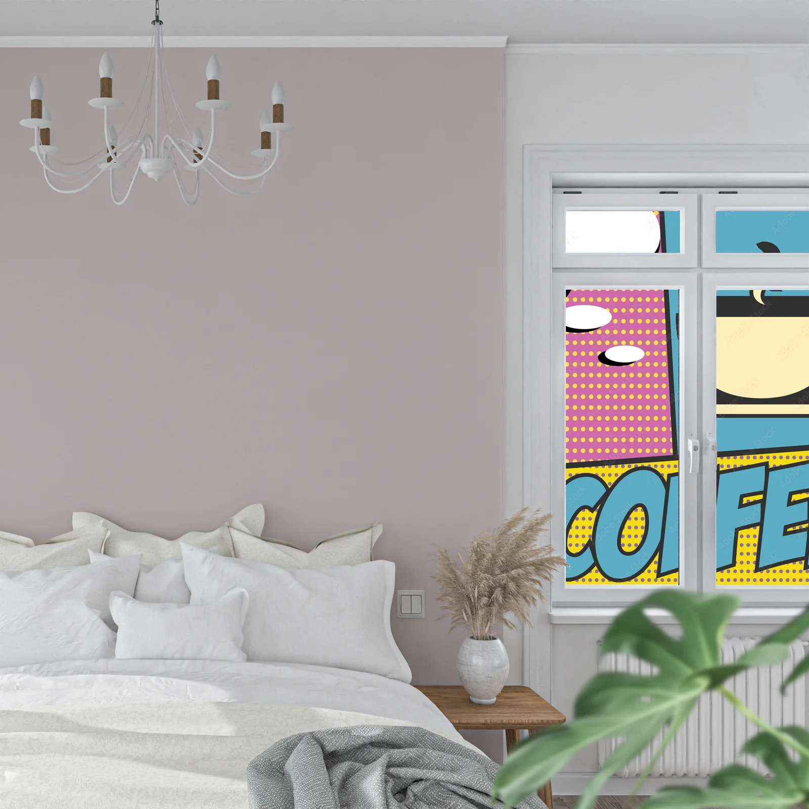 Energia pop art w miękkich, turkusowych barwach
