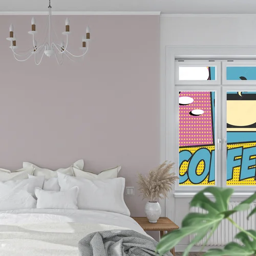 Energia pop art w miękkich, turkusowych barwach