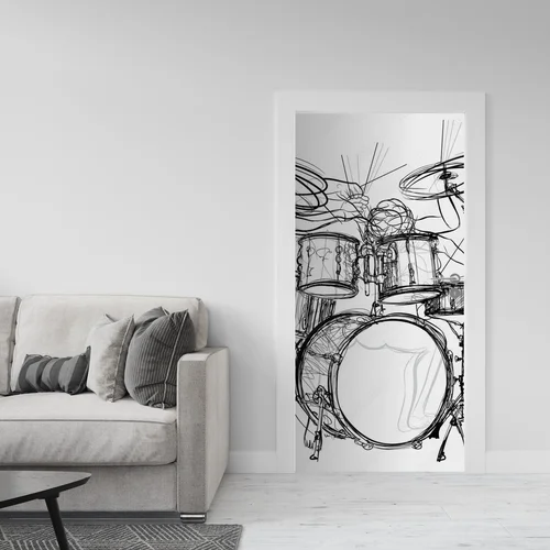 Magiczny świat perkusji w monochromatycznych odcieniach