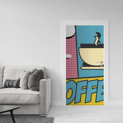 Energia pop art w miękkich, turkusowych barwach