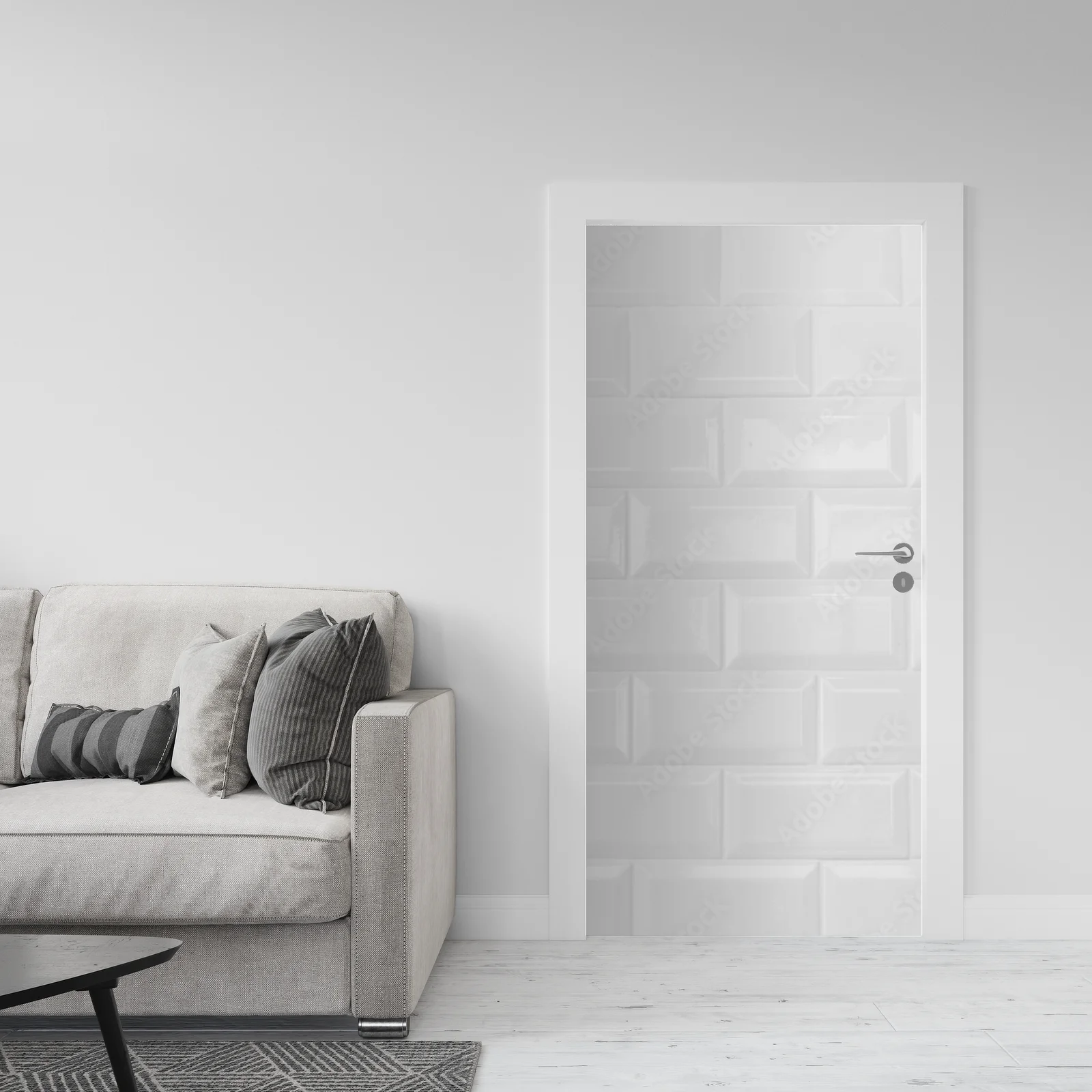 Elegancka ceramiczna aranżacja w odcieniach szarości