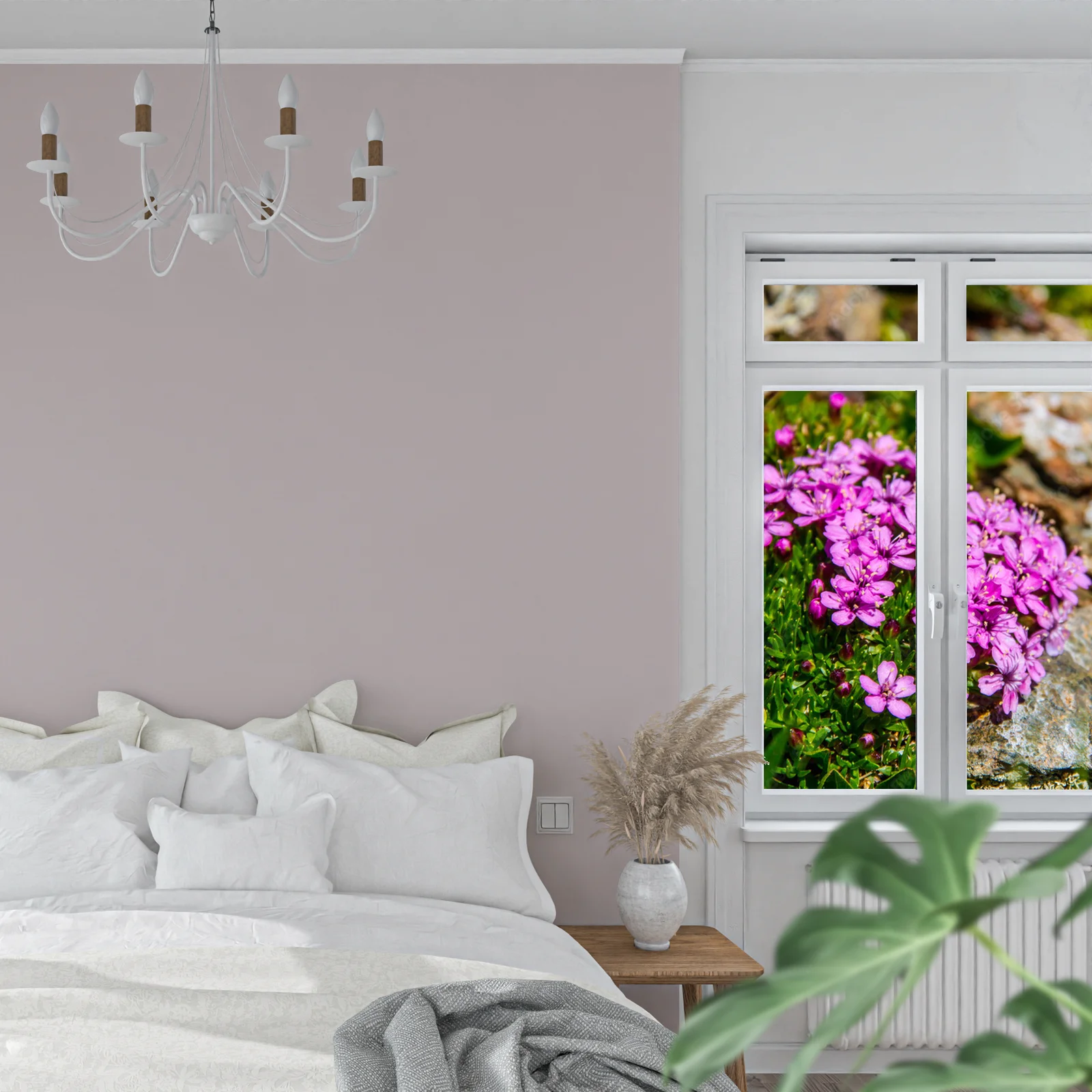 Botaniczny raj w odcieniach zieleni i purpury