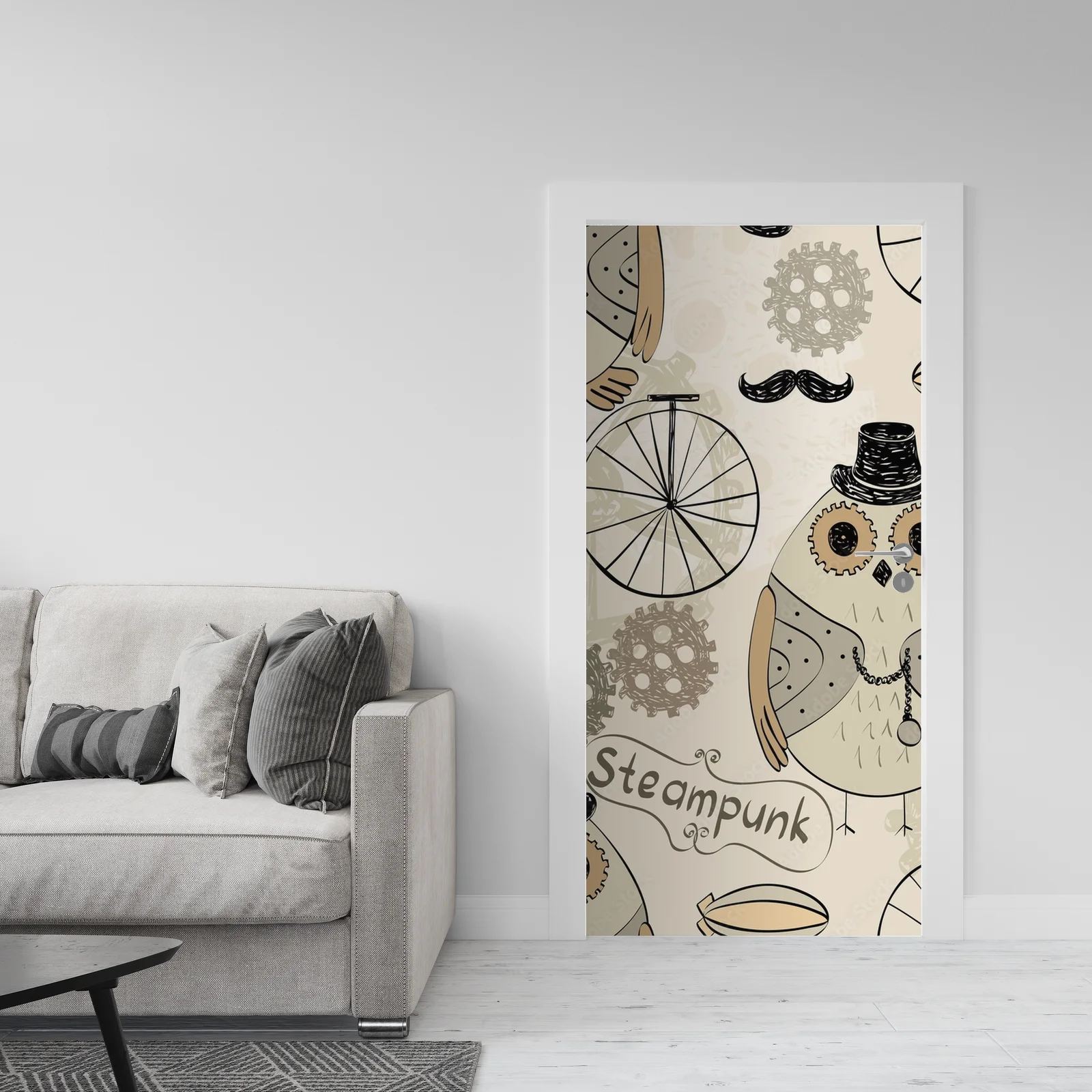 Mechaniczne sowy w nostalgicznym stylu steampunk