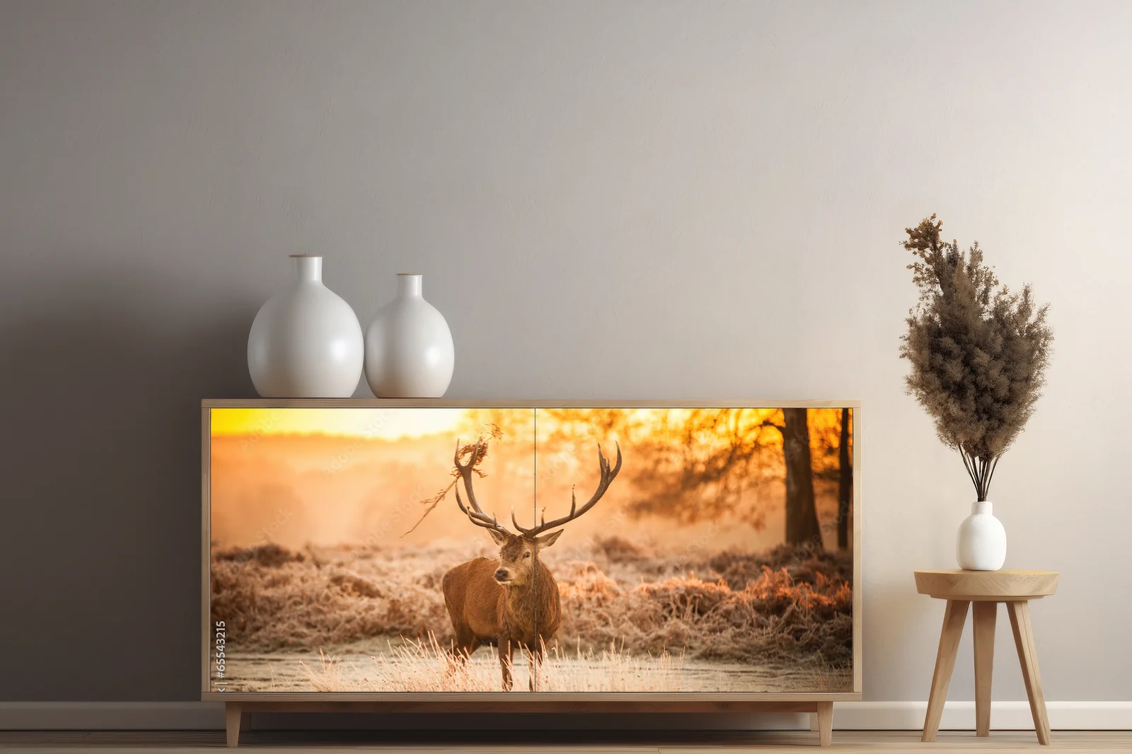 Deer w blasku porannego słońca