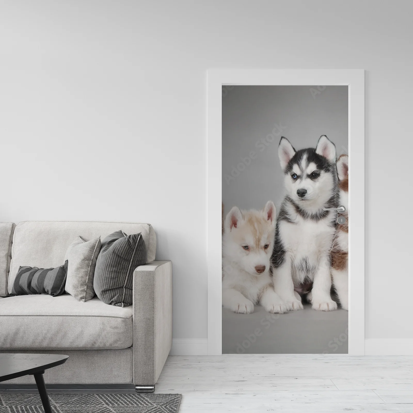 Urok urokliwego szczeniaka Siberian Husky