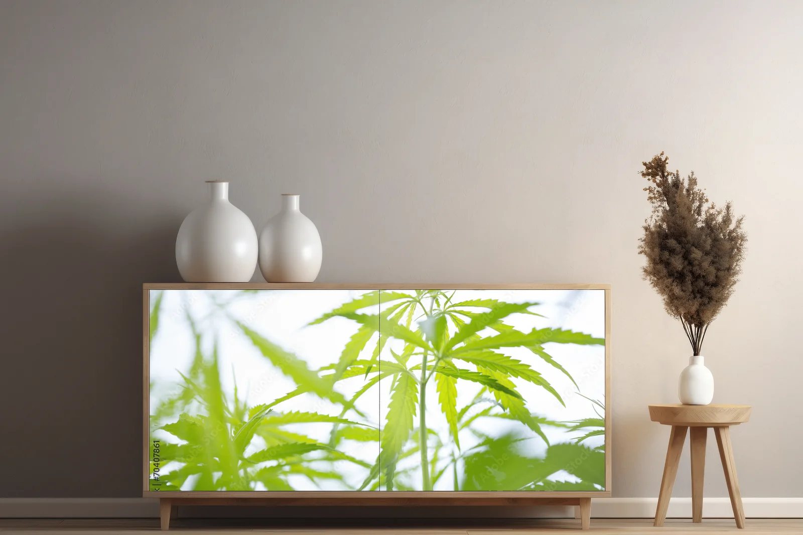 Naturalne piękno młodej rośliny konopi