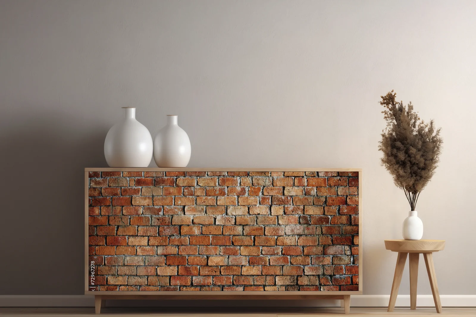 Classic Brick Wall: Elegancja i Nostalgię w Ciemności