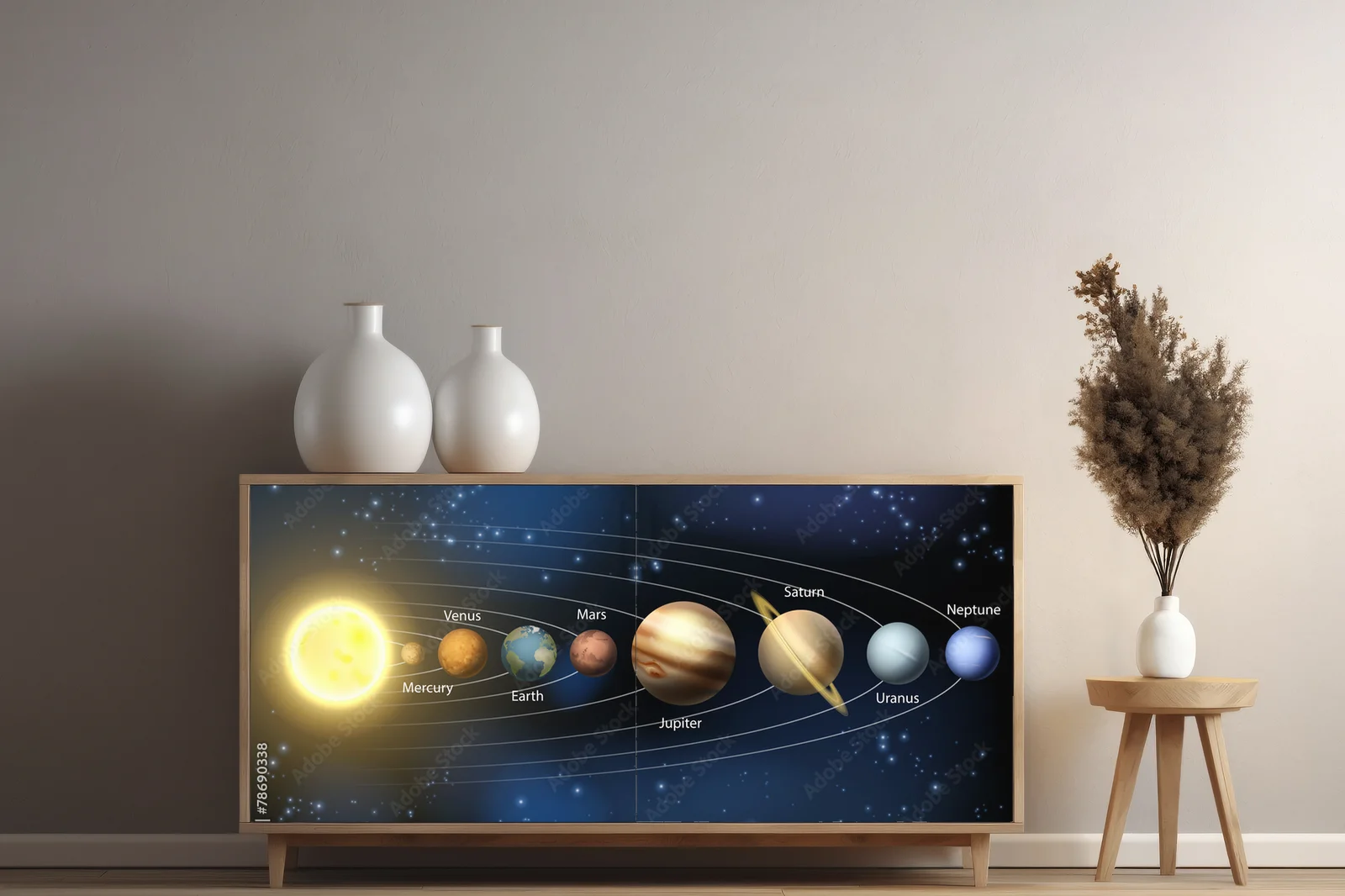 Fascynujący diagram planet układu słonecznego