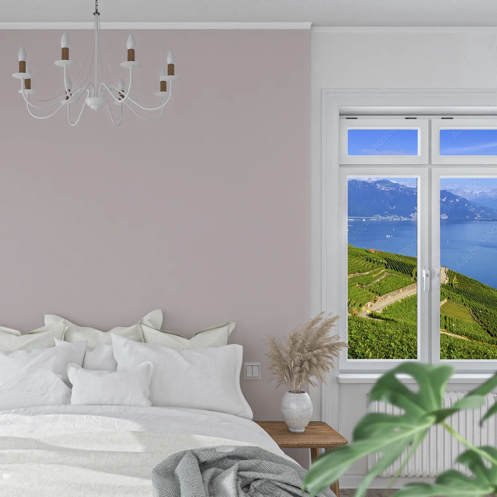 Urokliwe krajobrazy Lavaux w niebieskich odcieniach