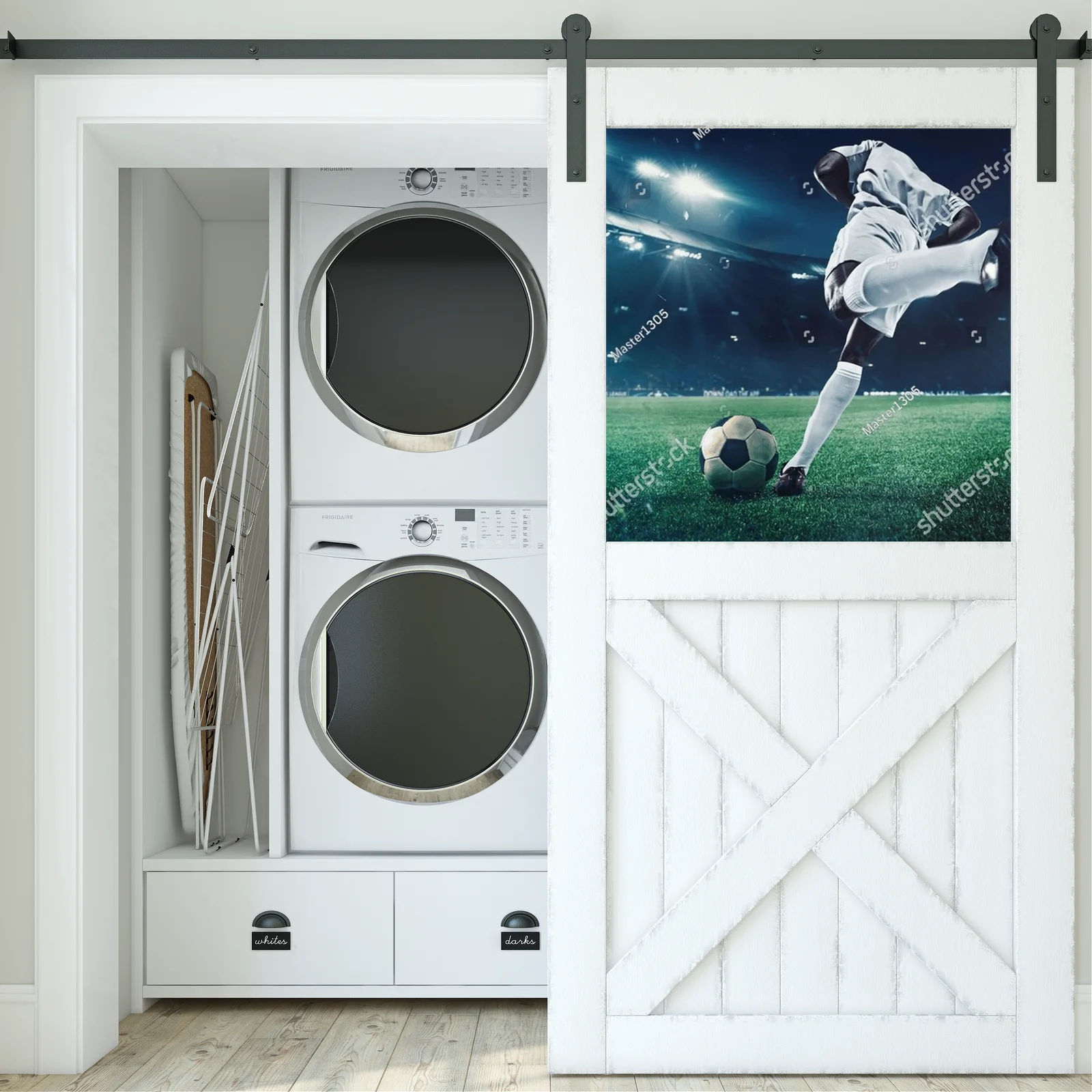 Dynamiczne zmagania na stadionie w intensywnych barwach