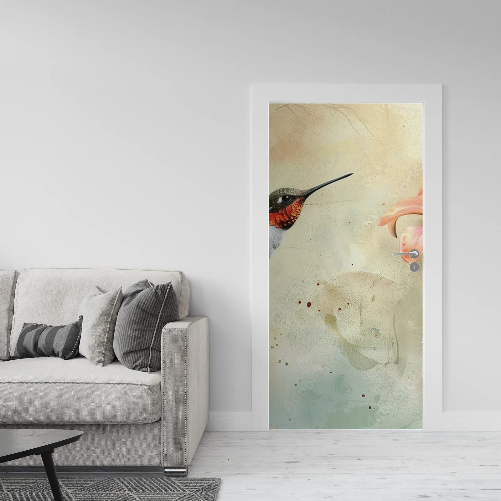 Majestatyczne kolibry w pastelowych odcieniach