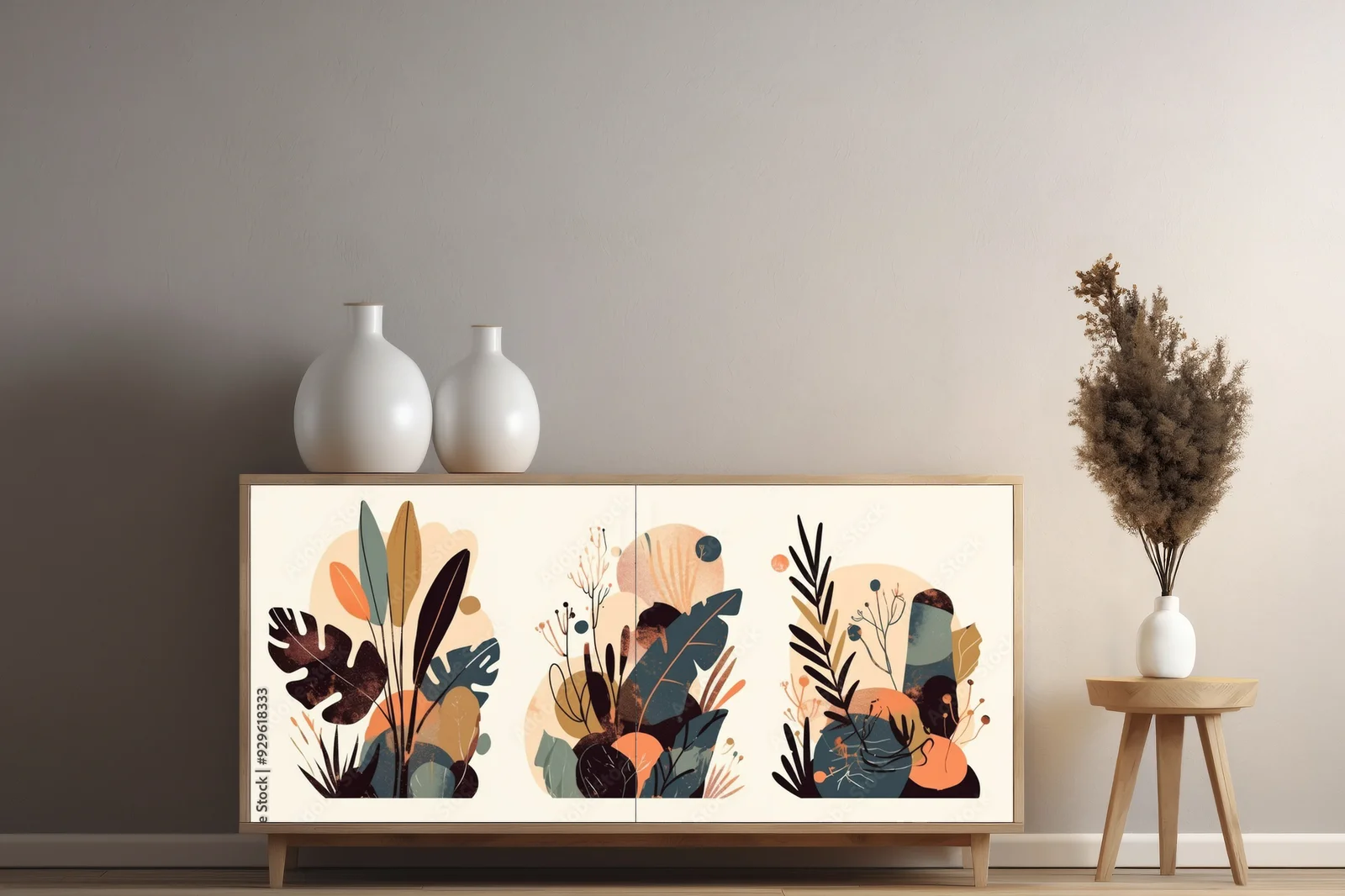 Elegancka boho botanika w pastelowych odcieniach