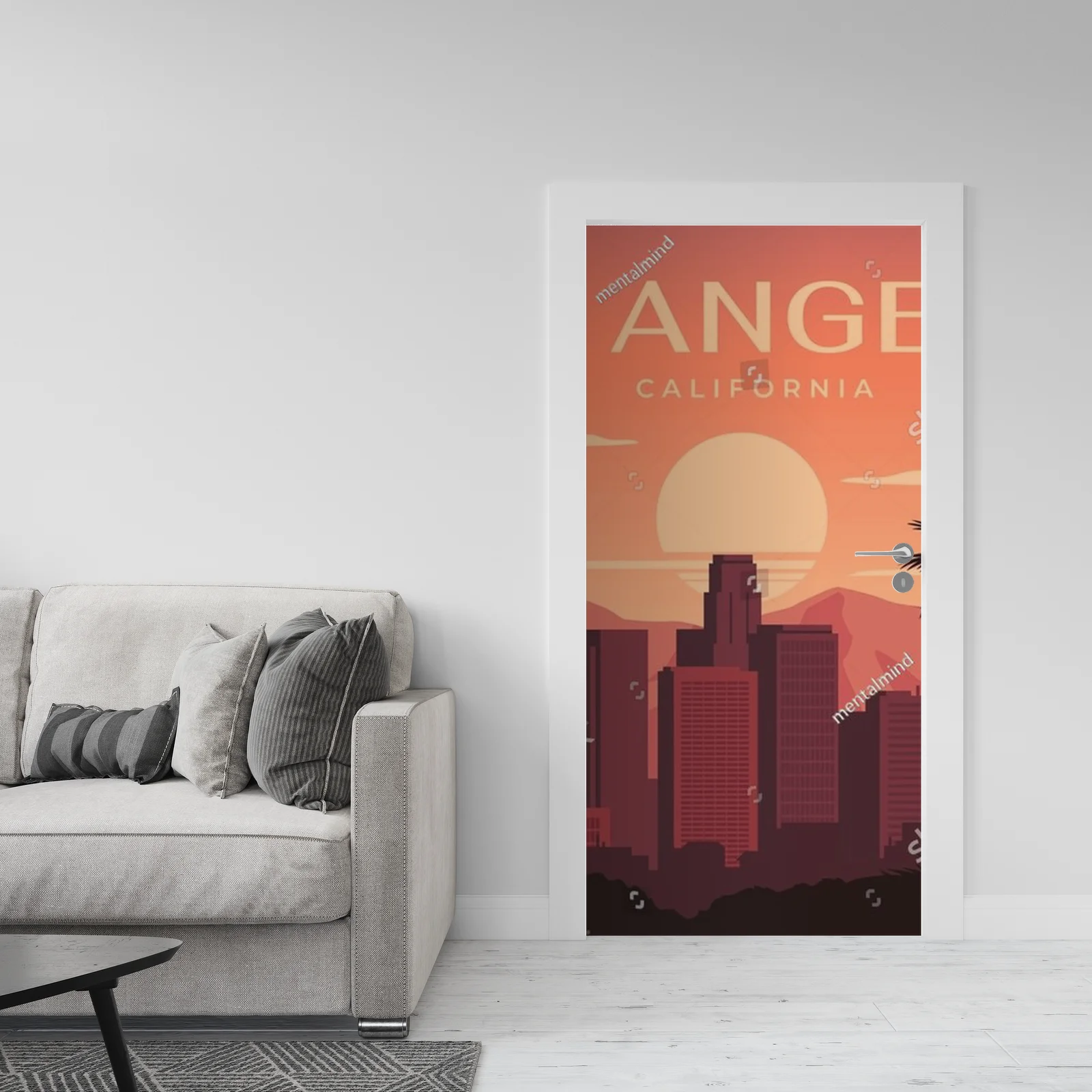 Zachwycająca panorama Los Angeles w ciepłych barwach