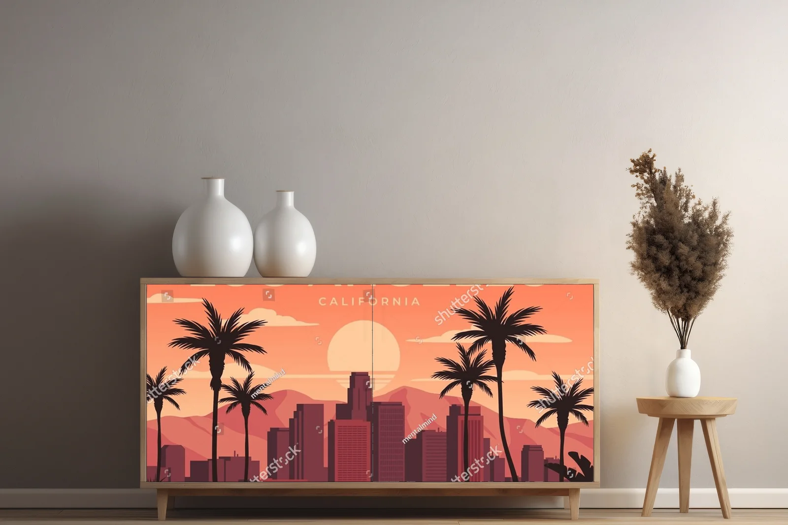 Zachwycająca panorama Los Angeles w ciepłych barwach