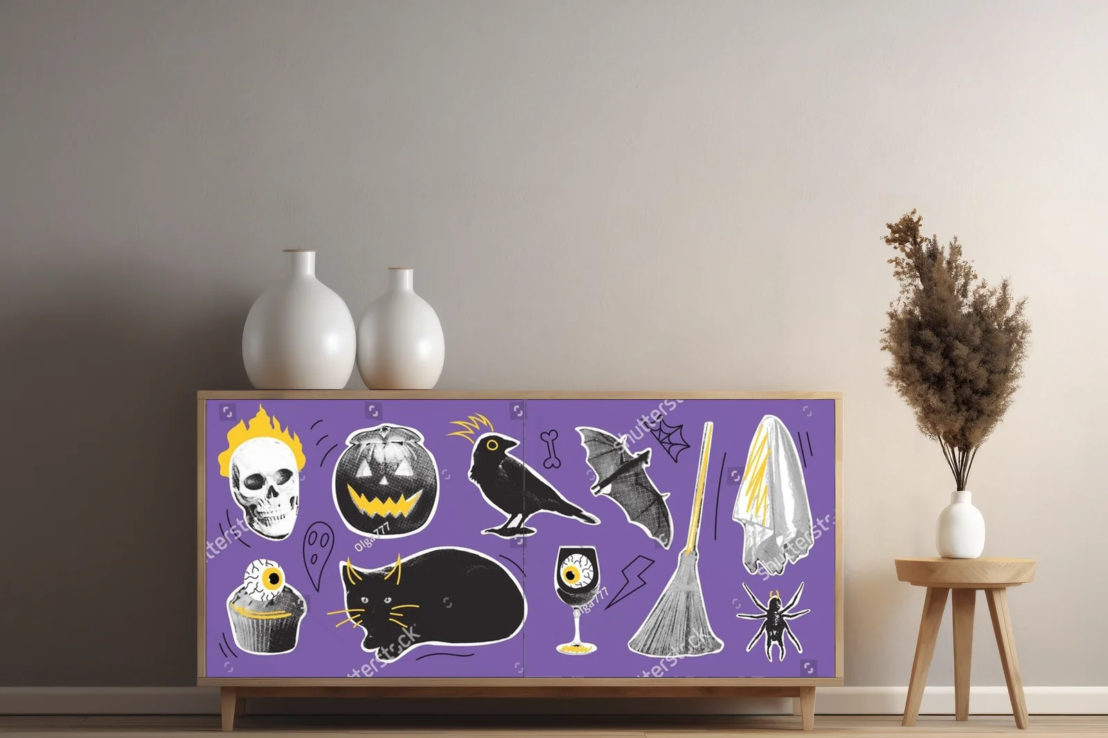 Retro Halloween w kultowych halftone'ach lat 90-tych