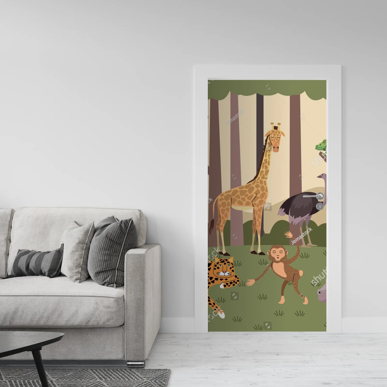 Dzika fauna w leśnej scenerii pełnej życia
